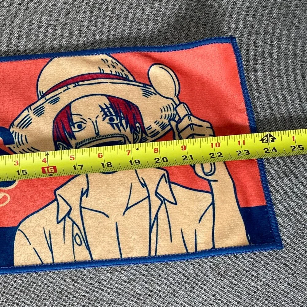 One Piece Red Hair Pirates Shanks Long Hand Towel Bandai Spirits New